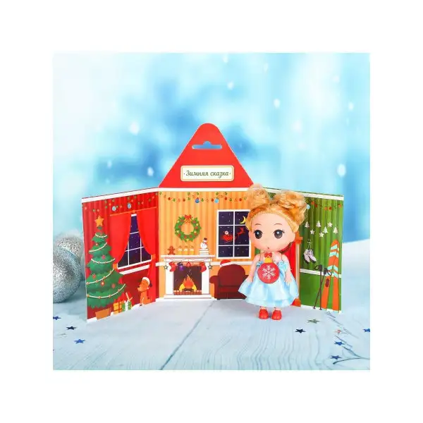 Куклы детские/Кукла-брелок/для девочек"Зимняя сказка"/Кукла-фигурка