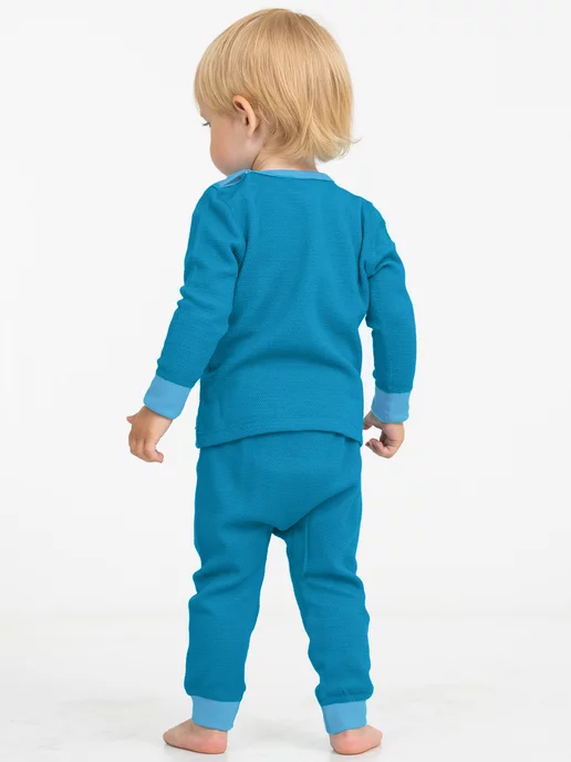 Lynxy Термобелье зимнее с шерстью комплект Woolly, голубой, фото 3