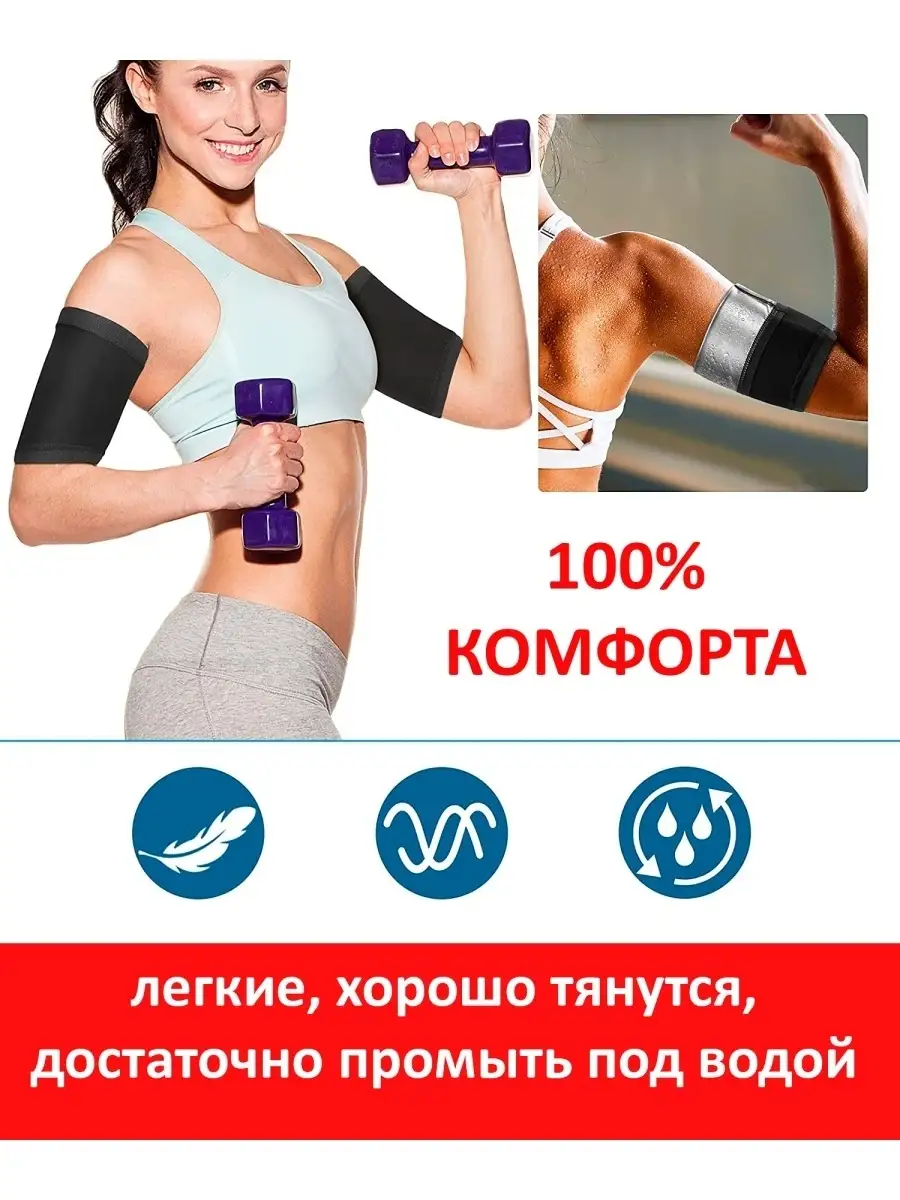 Пояса для похудения рук с термоэффектом Svelta 40704658 купить за 421 ₽ в  интернет-магазине Wildberries