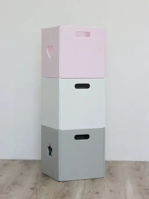 Sweet_home Ящик для хранения игрушек, розовый, фото 4