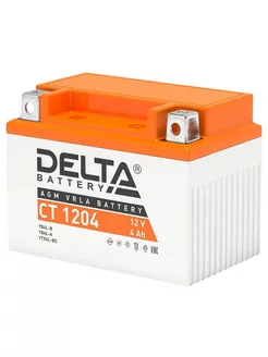 Аккумулятор для мотоцикла 12v CT 1204 DELTA BATTERY 40727100 купить за 1 671 ₽ в интернет-магазине Wildberries