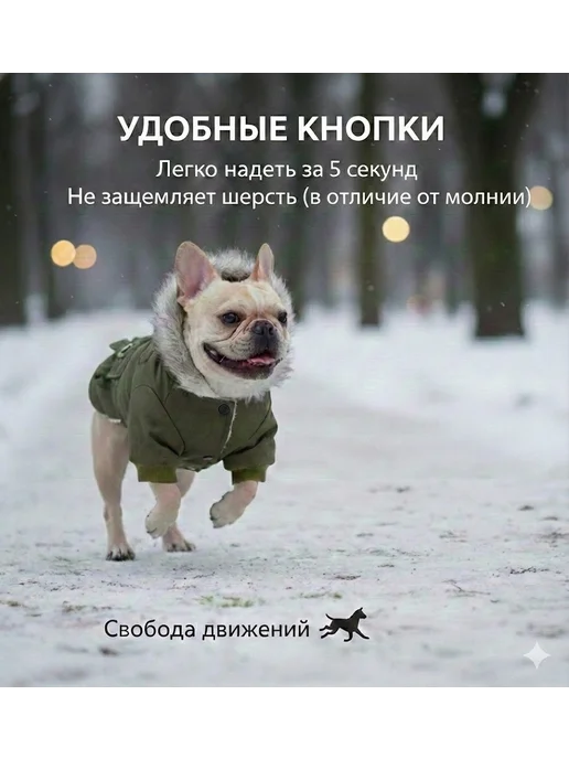 Arnydog Куртка для собак мелких и средних пород зимняя, зеленый, фото 3
