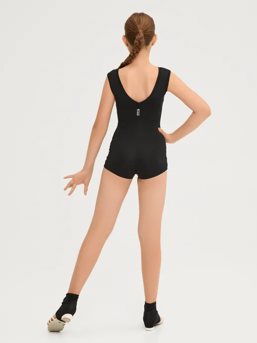 Sveta Dance Fashion Боди купальник для танцев и гимнастики, черный, фото 8
