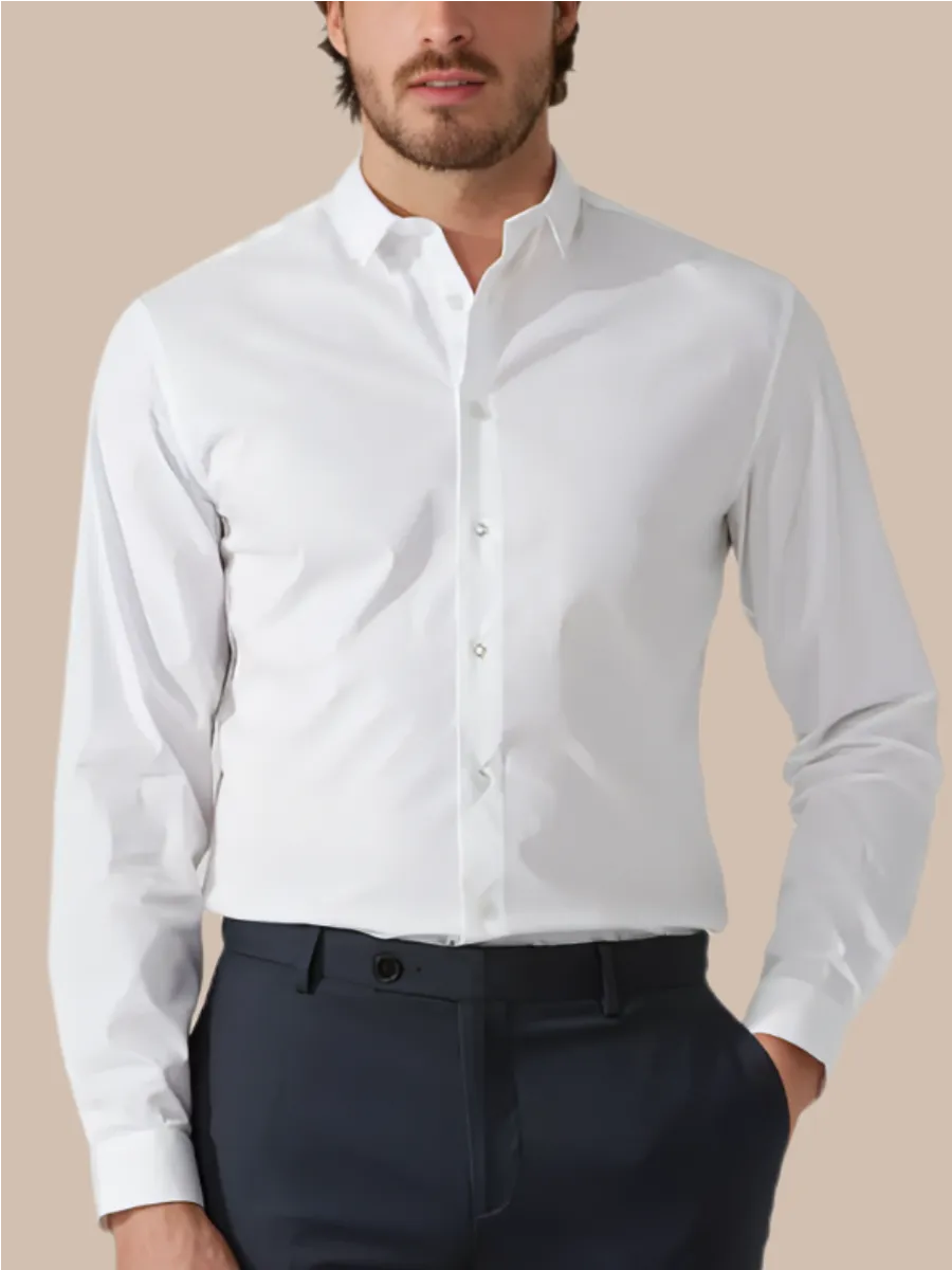 Рубашка Slim Fit Классическая с длинным рукавом CARROSSE 40868472 купить за  842 ₽ в интернет-магазине Wildberries