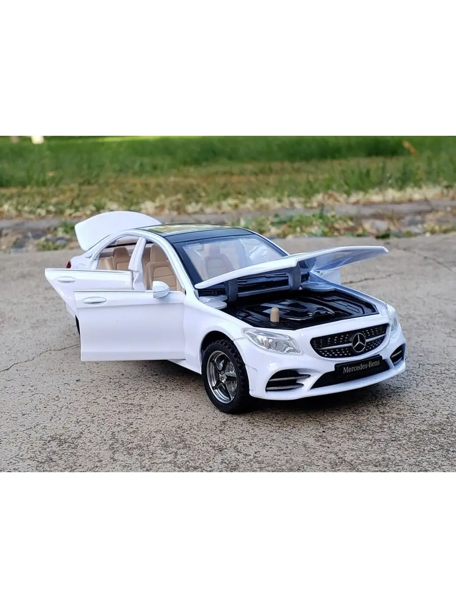 Модель автомобиля Mercedes-Benz C-Class (W205), масштаб 1:32, свет/звук JKM  40869369 купить в интернет-магазине Wildberries