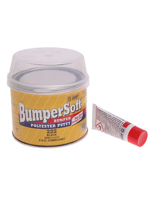 BODY Шпатлевка по пластику BUMPERSOFT 222 черная 1кг, вариант