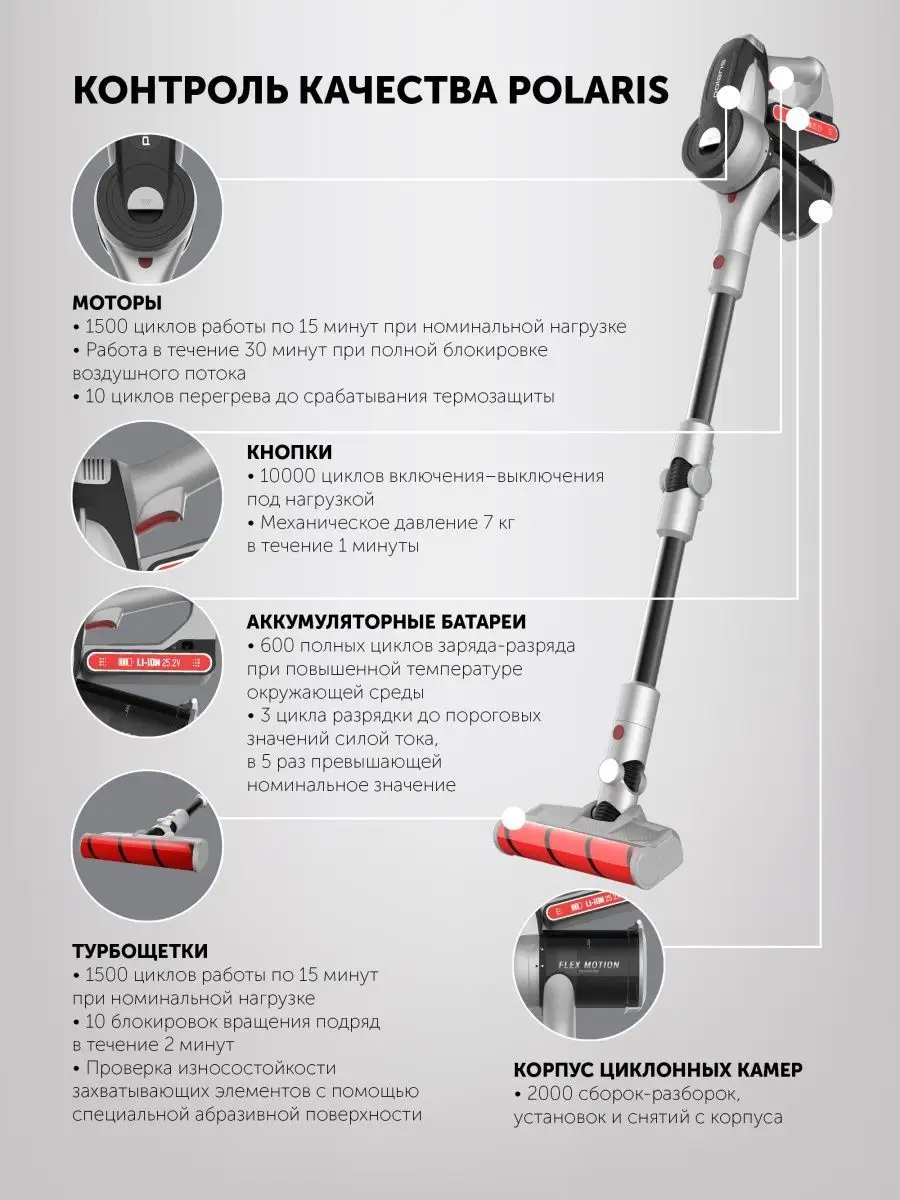 Беспроводной вертикальный пылесос PVCS 5090 для сухой уборки Polaris  40903160 купить за 18 999 ₽ в интернет-магазине Wildberries