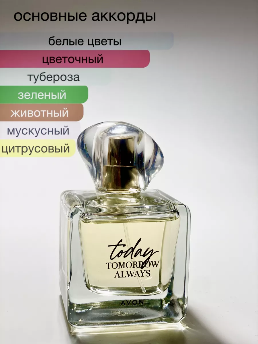 Парфюмерная вода Today для нее, 50 мл эйвон AVON 40929015 купить за 1 024 ₽  в интернет-магазине Wildberries