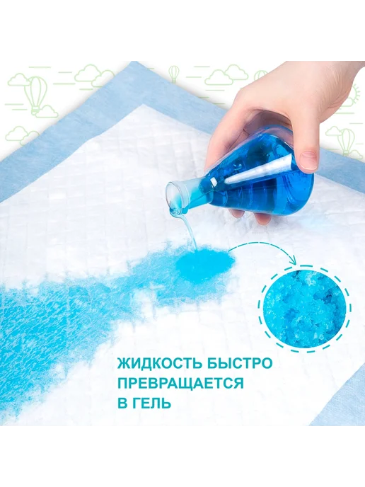 My puppy Пеленка одноразовая с суперабсорбентом 60х90, 30 шт, 60x90, 30 шт, фото 4