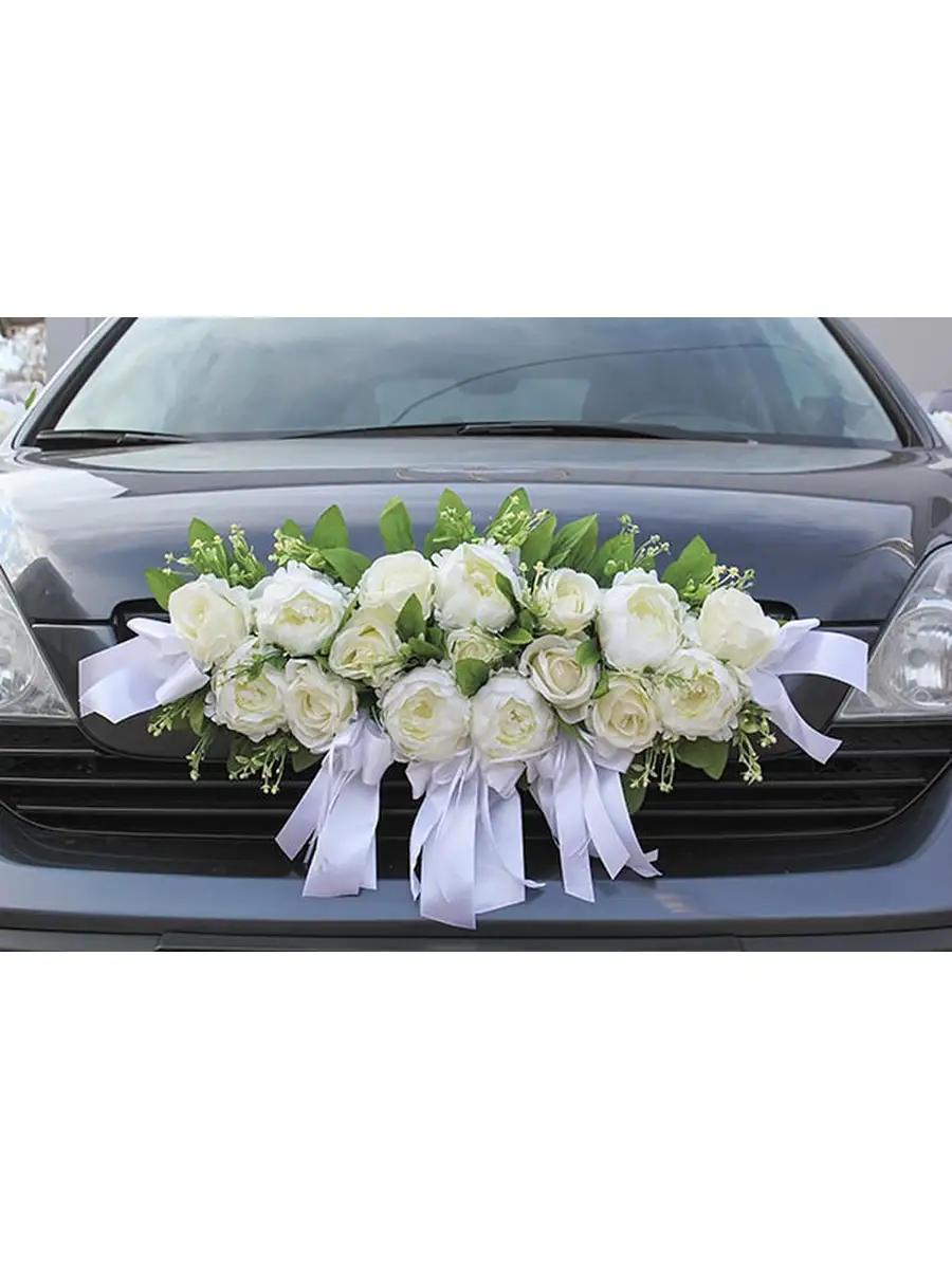Идеи декора машины на свадьбу