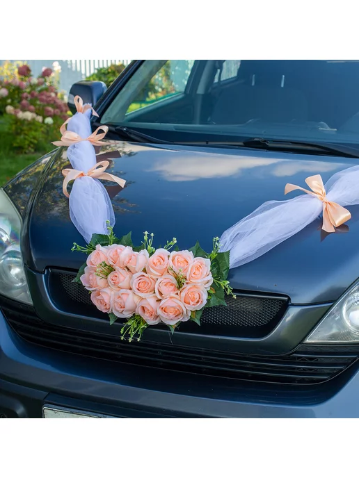 Как украсить машину на свадьбу своими руками, популярные свадебные украшения