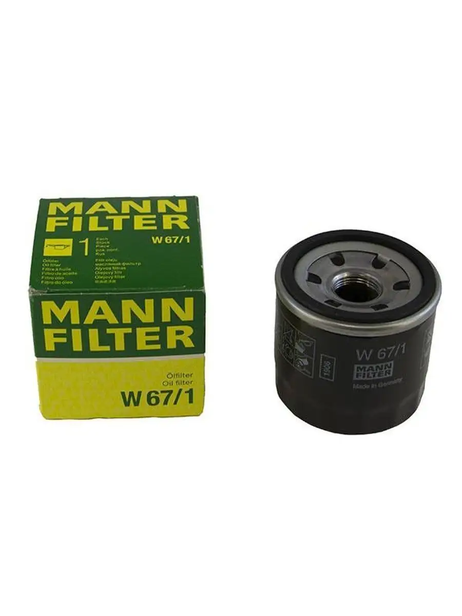 Фильтр масляный КИА, МАЗДА, ФОРД W67/1 MANN FILTER 40952503 купить за 1 355  ₽ в интернет-магазине Wildberries