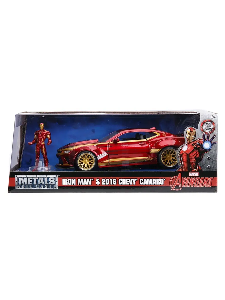 Hollywood Rides 2.75 1 24 Chevy Camaro SS Widebody W Ironman Figure 99724 JADA TOYS 40952549 Wildberries