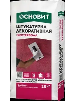 Декоративная штукатурка ЭКСТЕРВЭЛЛ OS-2.0GS шуба 2,0мм 25 кг Основит 41143109 купить за 671 ₽ в интернет-магазине Wildberries