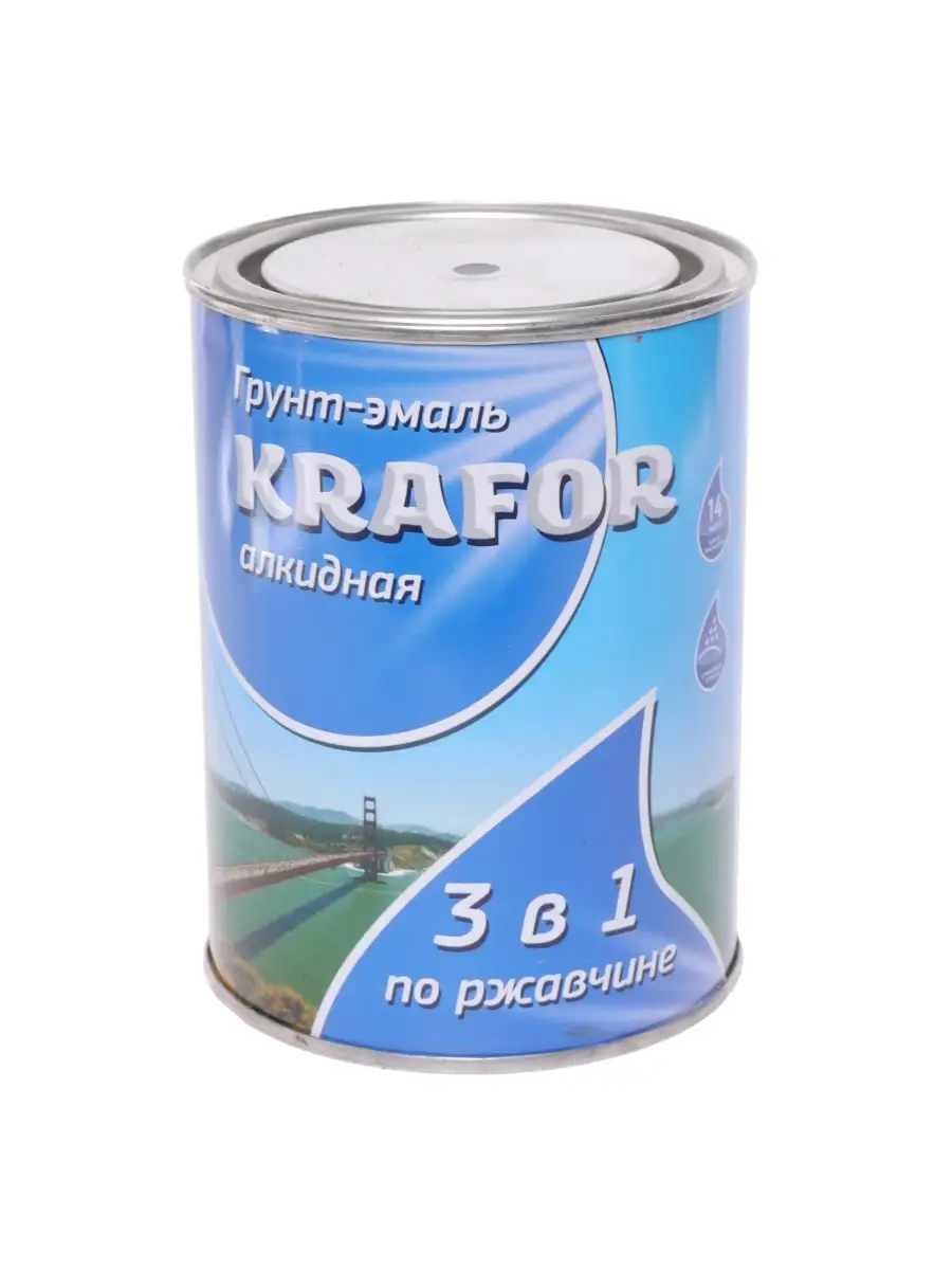 Грунт-эмаль по ржавчине черный 1л KRAFOR KRAFOR 41170952 купить за 704 ₽ в  интернет-магазине Wildberries