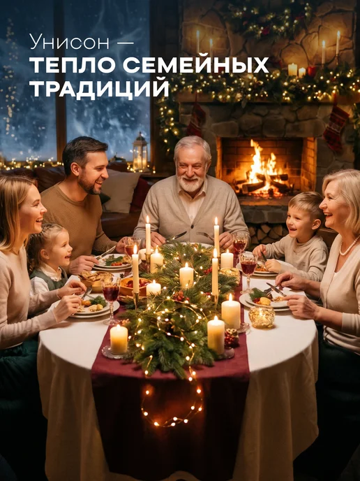 Унисон Прихватки кухонные рукавица новогодний набор 2 шт, 2 шт, фото 8
