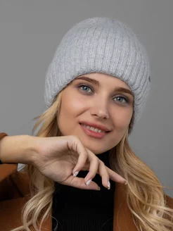 Шапка зимняя из ангоры на флисе бини Dika Knit 41198950 купить за 780 ₽ в интернет-магазине Wildberries