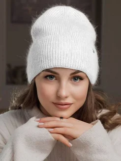 Шапка из ангоры вязаная на флисе Dika Knit 41219701 купить за 753 ₽ в интернет-магазине Wildberries
