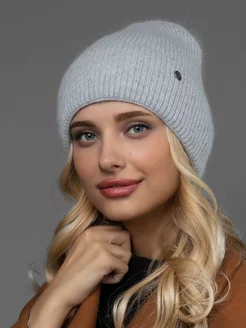 Шапка из ангоры зимняя бини на флисе Dika Knit 41219705 купить за 639 ₽ в интернет-магазине Wildberries