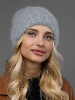 Шапка зимняя ангора бини на флисе Dika Knit 41219706 купить за 960 ₽ в интернет-магазине Wildberries