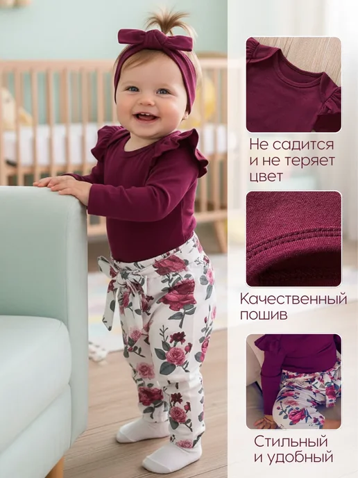 Micromoda kids luxury Костюм для девочки нарядный с повязкой на голову, красный, фото 2