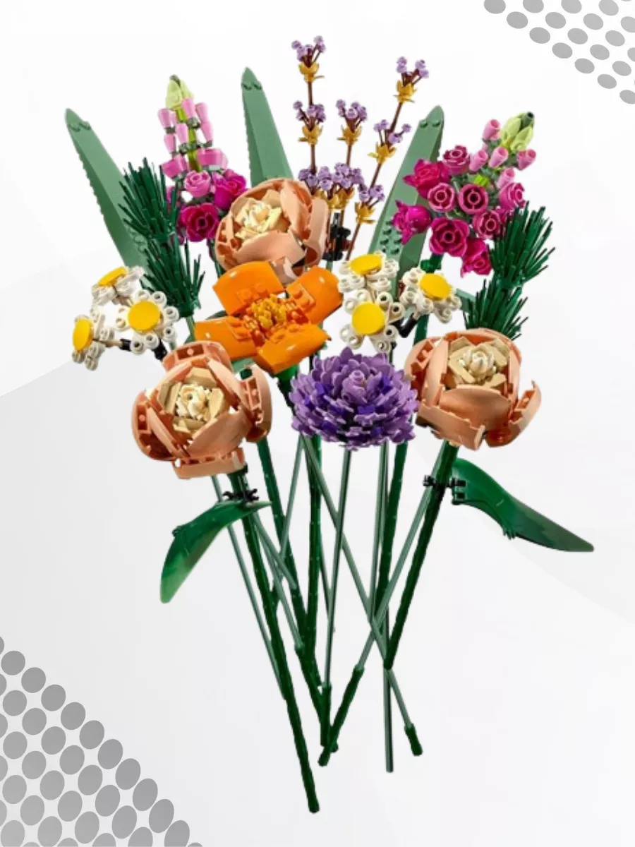 Конструктор Creator Flower Bouquet Букет цветов Конструкторы KING 41241771  купить за 2 287 ₽ в интернет-магазине Wildberries