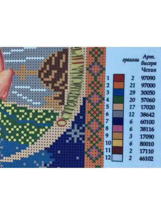 Яблочный Спас Основа для вышивки вышивания икона Богородица Остробрамская, вариант, фото 6