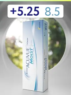 контактные линзы однодневные 1 Day Acuvue Moist +5.25 8.5 ACUVUE 41331361 купить за 1 530 ₽ в интернет-магазине Wildberries