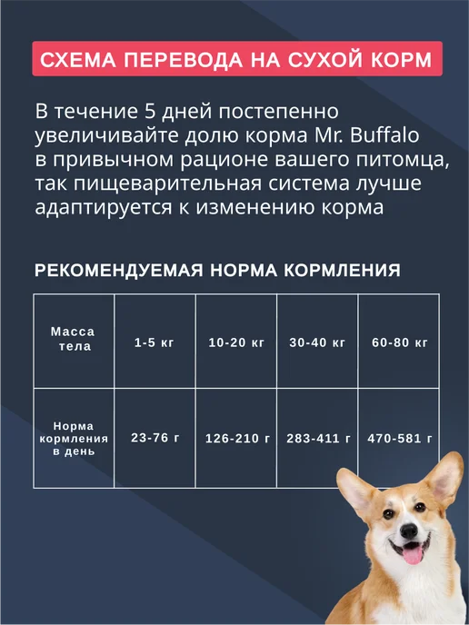 Сухой корм Mr.BUFFALO Мистер Баффало для собак, лосось, 0,8 кг, фото 7