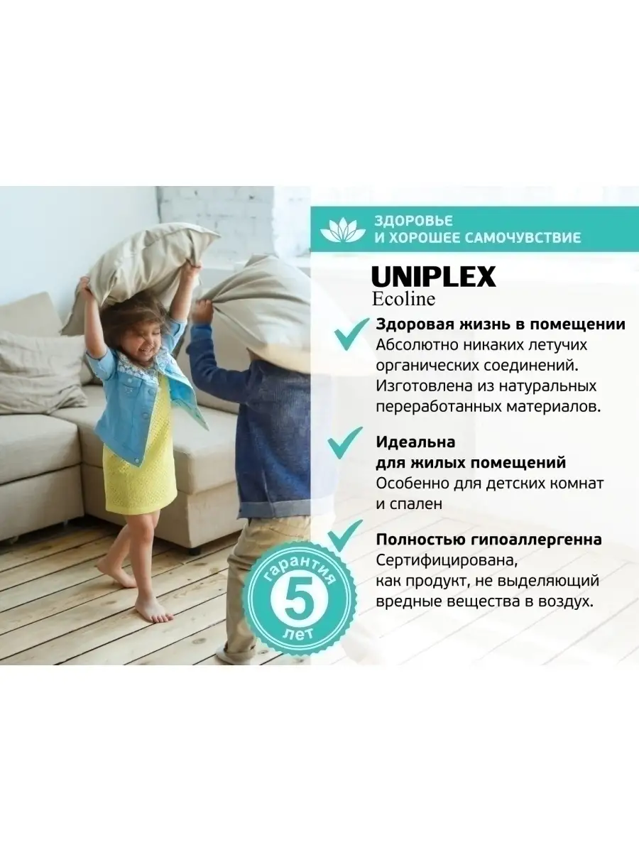 Подложка войлочная UNIPLEX ECOLINE пароизоляционная UNIPLEX 41372047 купить  за 1 813 ₽ в интернет-магазине Wildberries