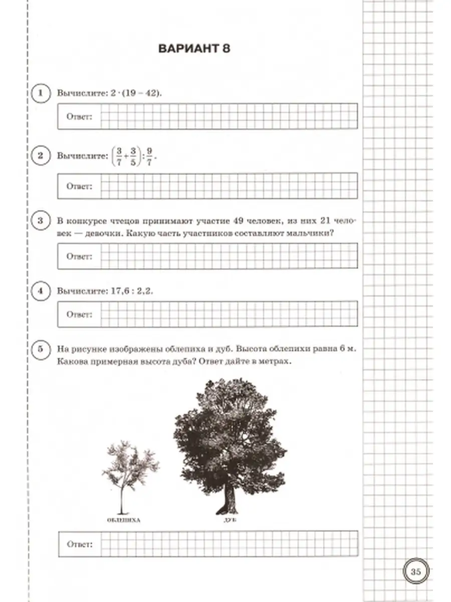 ВПР.МАТЕМАТИКА. 6 КЛАСС. 25 ВАРИАНТОВ. Экзамен 41495569 купить в  интернет-магазине Wildberries