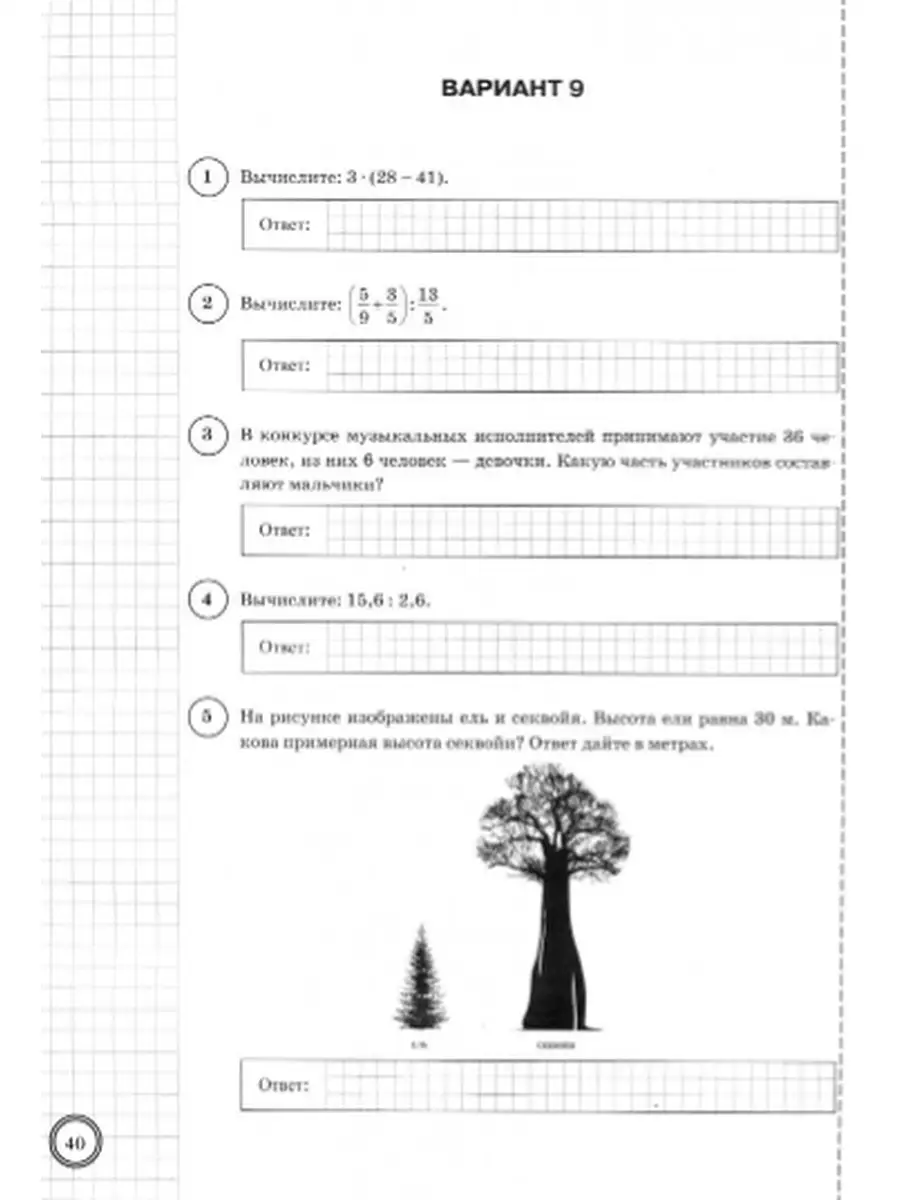 ВПР.МАТЕМАТИКА. 6 КЛАСС. 25 ВАРИАНТОВ. Экзамен 41495569 купить в  интернет-магазине Wildberries