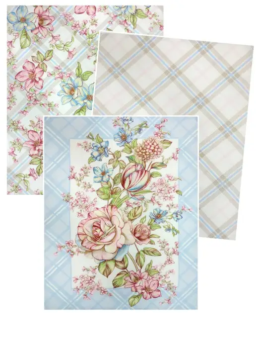 LA PEONIA Полотенце кухонное вафельное 48х60 см - 3 шт, 48x60 см, 3 шт