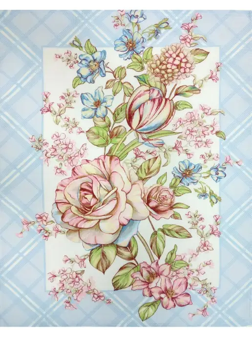 LA PEONIA Полотенце кухонное вафельное 48х60 см - 3 шт, 48x60 см, 3 шт, фото 4