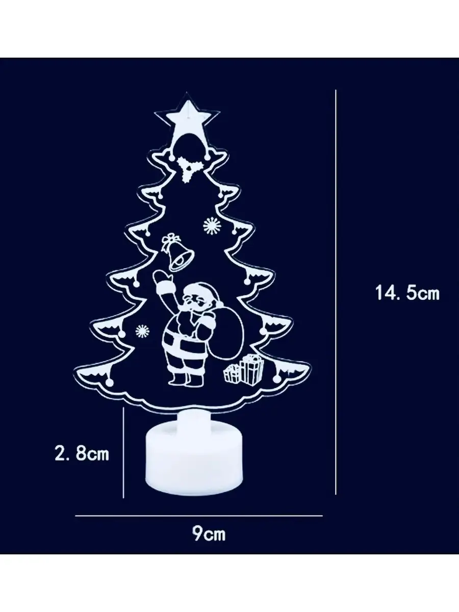 Статуэтка для интерьера дома новогодняя елка ночник декор НГ Новый год  41611337 купить в интернет-магазине Wildberries