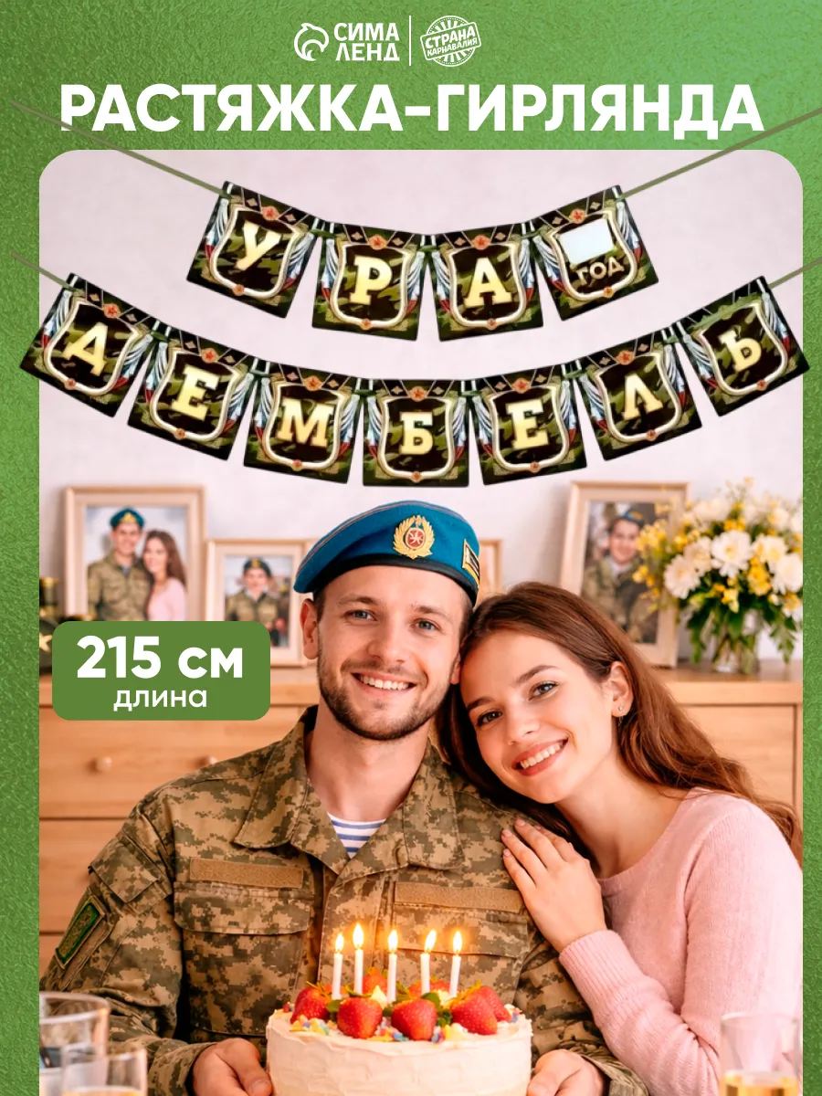 Гирлянда растяжка на стену на дембель