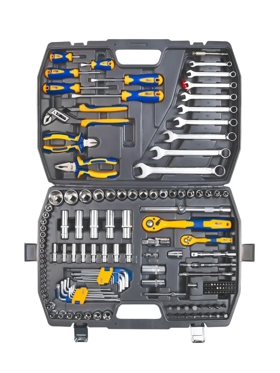 Набор инструментов для автомобиля 157 предметов KRAFT 41661198 купить за 16  832 ₽ в интернет-магазине Wildberries