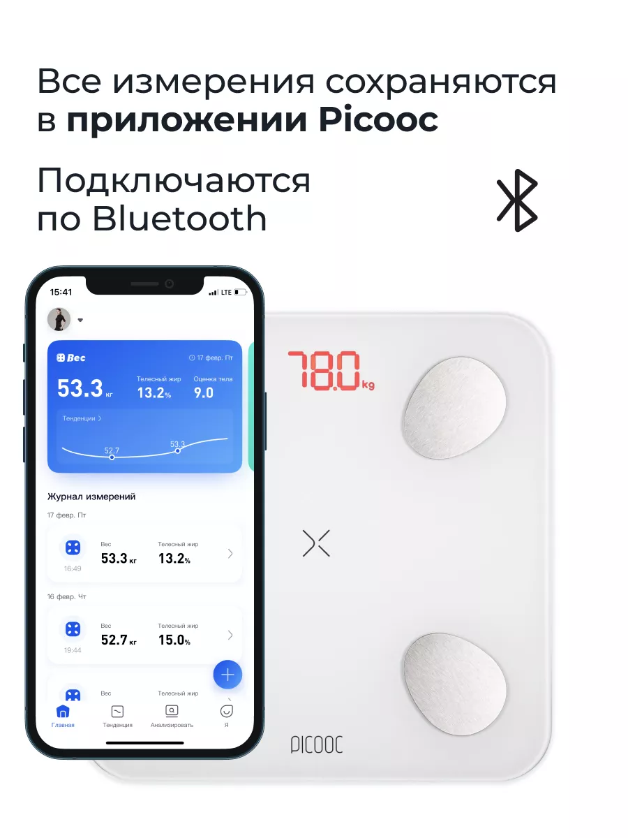 Умные диагностические весы Mini Lite PICOOC 41662283 купить за 2 533 ₽ в  интернет-магазине Wildberries