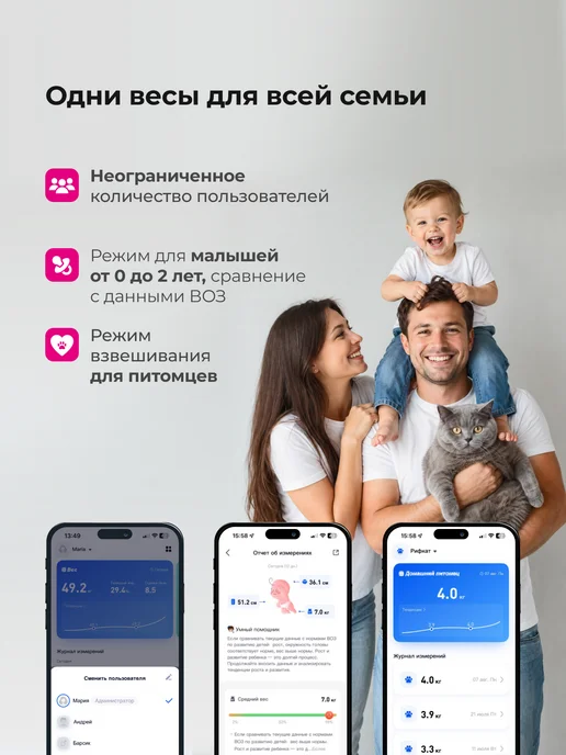 Picooc Умные напольные электронные весы Mini Lite до 150 кг, 150 кг, фото 5