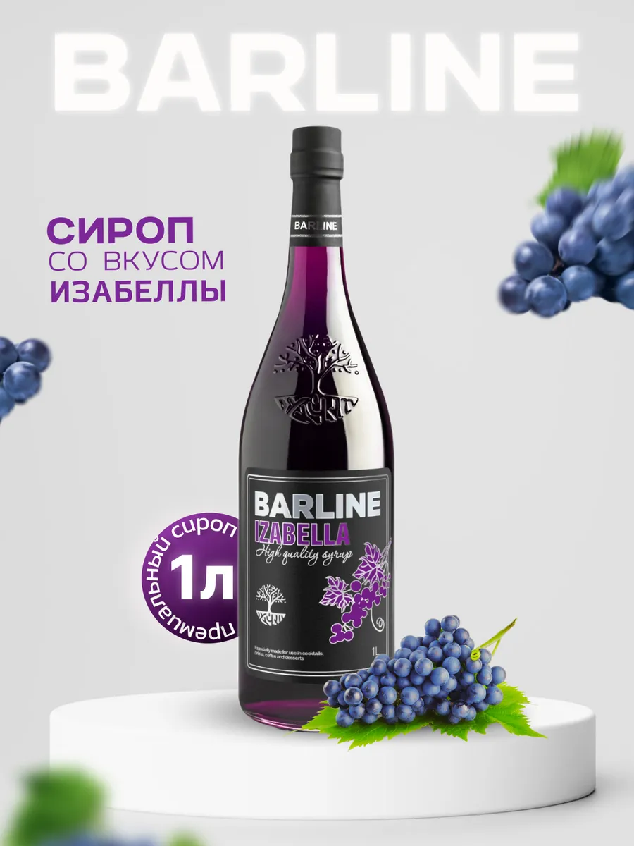 Сироп Изабелла (Isabel), 1 л в стекле Barline 41684097 купить за 459 ₽ в  интернет-магазине Wildberries