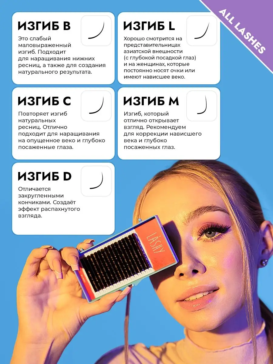 Ресницы для наращивания черные ЛАШИ LASHY изгиб L 0.07 13мм LASHY 41752351  купить за 400 ₽ в интернет-магазине Wildberries