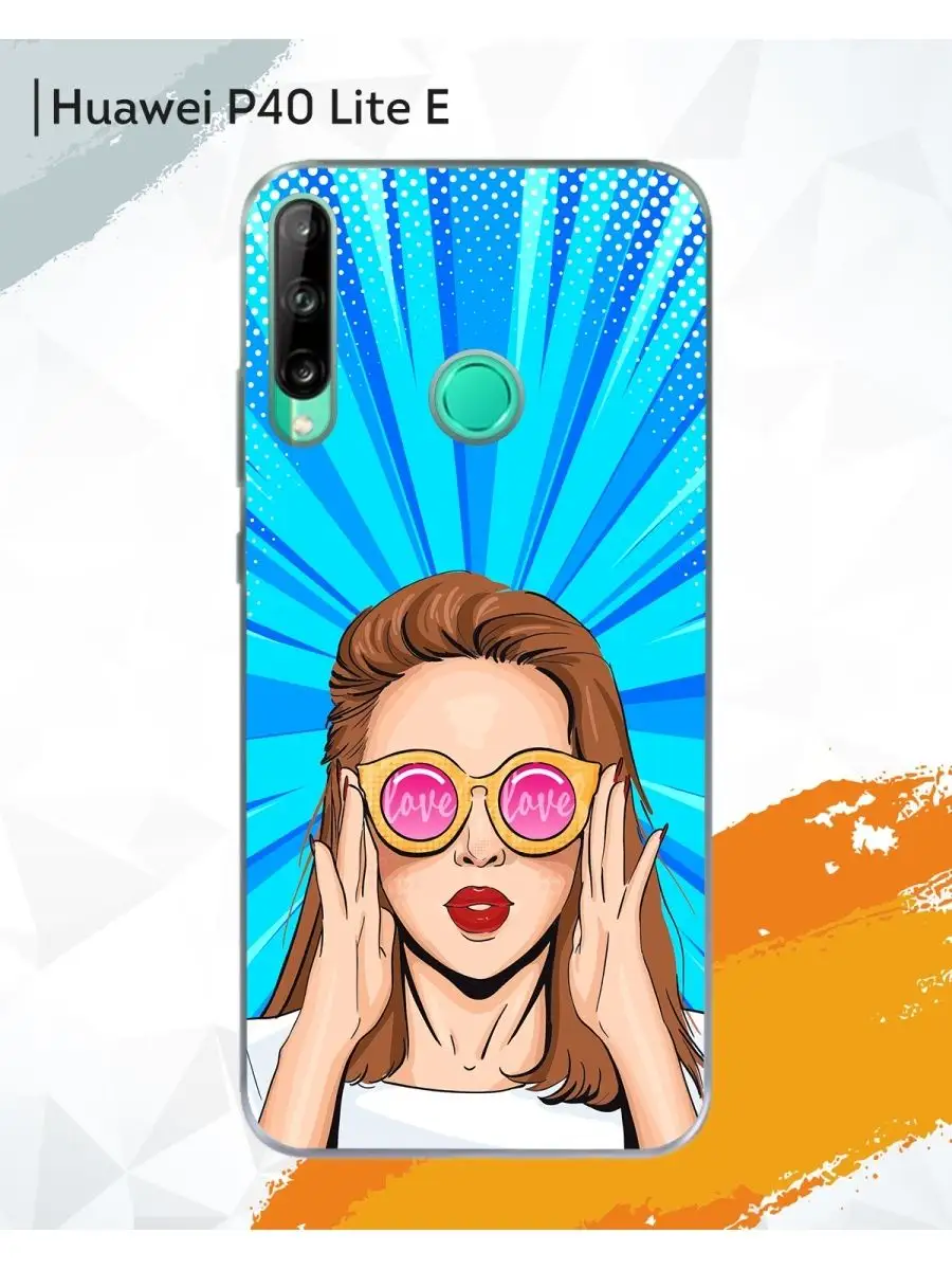 Чехол на Huawei P40 lite E и Honor 9C с принтом Девушка Мобилиус 41769016  купить за 299 ₽ в интернет-магазине Wildberries