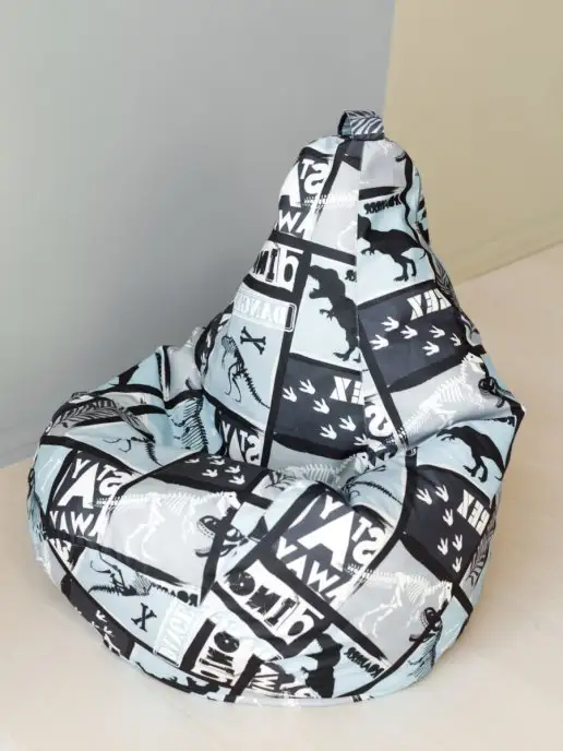 Bean-Bag Кресло мешок велюр 3XL для детей, коричневый, фото 7