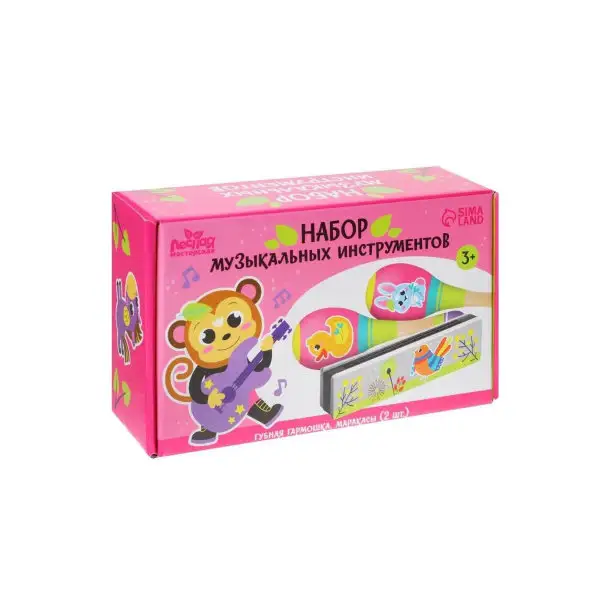 Набор музыкальных детских инструментов, игрушка "Милые зверушки"