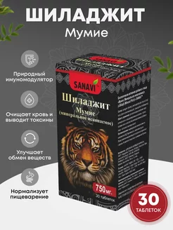 Шиладжит, 30 таб Sanavi Ayurveda 41796490 купить за 609 ₽ в интернет-магазине Wildberries