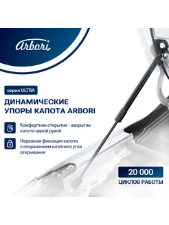 Газовые упоры капота для KIA Seltos, 2019-, к-т 2 шт Arbori 41799036 купить за 3 110 ₽ в интернет-магазине Wildberries