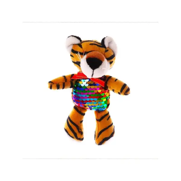 Мягкая игрушка-магнит "Тигр", с пайетками/Игрушка на Новый Г