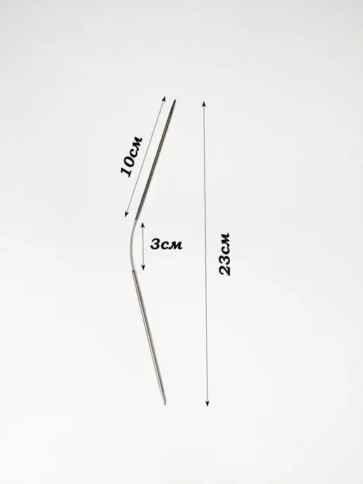 IRSAN Спицы для вязания носочные чулочные 23см, серый, фото 7