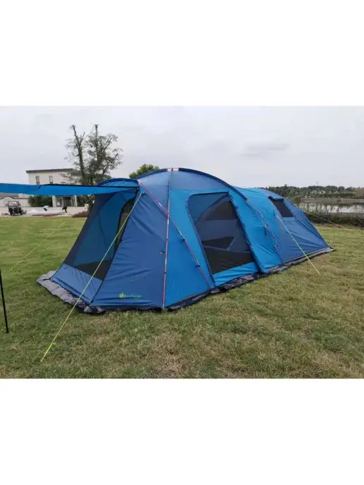 Mir camping Палатка 6-ти местная с тамбуром двухслойный влагостойкий тен…