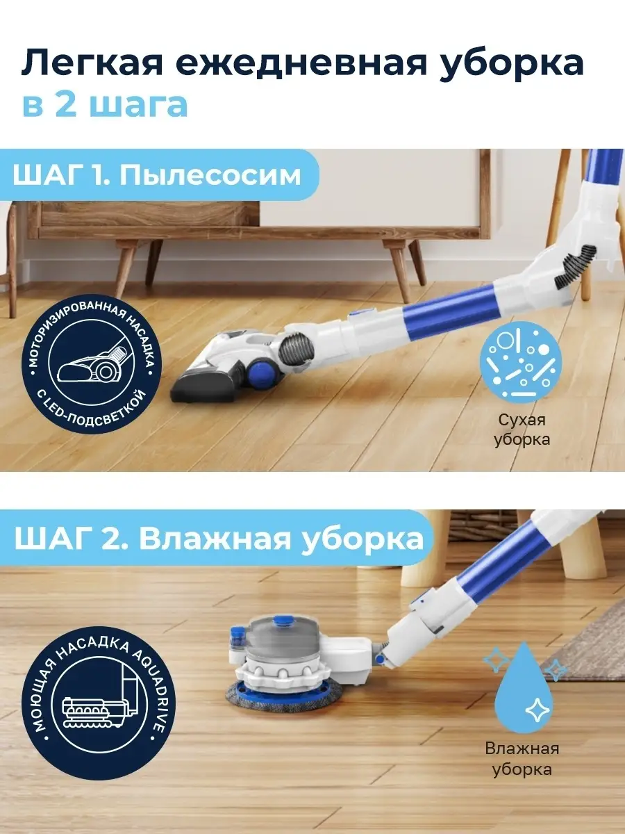 Вертикальный беспроводной пылесос для дома REMEZ air REMEZair 42059263  купить в интернет-магазине Wildberries